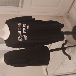 4/$40 New Black Tee With White Print - Size 3XL (US18)